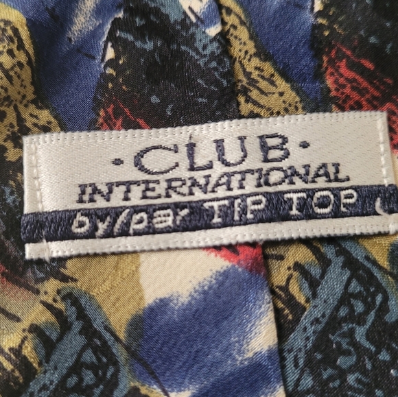 CLUB INTERNATIONAL by TIP TOP Silk Vintage Caribbean Pirate's Necktie - Picture 4 of 8
